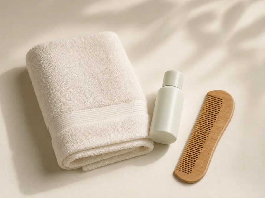 A simple morning routine laid out